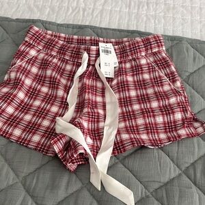 NWT Abercrombie & Fitch Flannel Pajama shorts XS